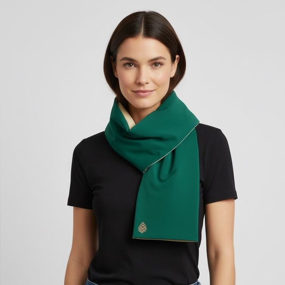 Stio Fernos Insulated Performance Scarf Dark Green Pocket Womens Unisex NEW - Picture 13 of 13